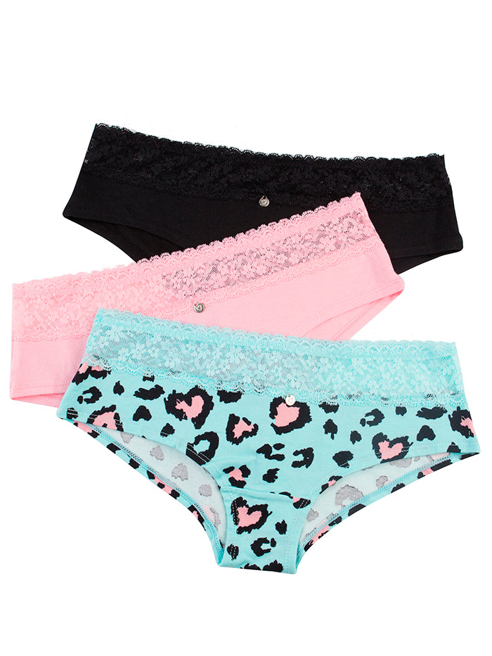 PANTY TIPO HPSTER ALGODÓN JUVENIL PAQ X3