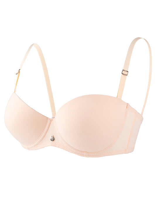 BRASIER STRAPLESS COPA B ALGODÓN PAQ X2