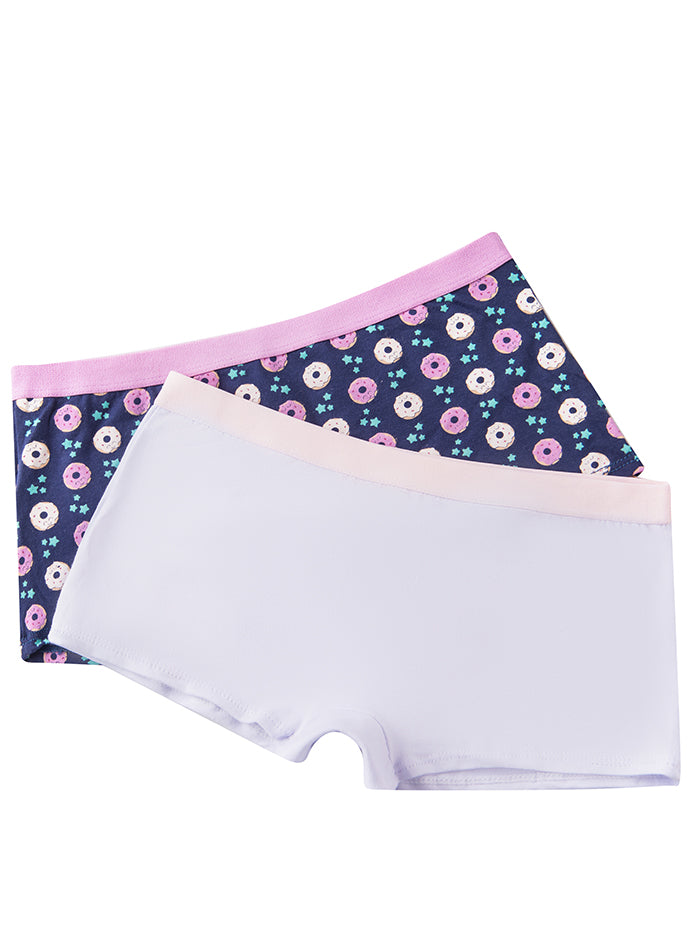 PANTY BOXER ALGODÓN TEEN PAQ X2